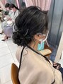 ヘアメイク マリア 福岡天神西通り(hair make MARIA) ゆるっと下めのアップヘア