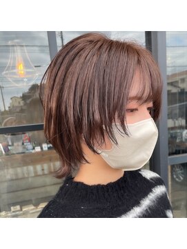 ミル 今治(1003 mille IMABALI) ウルフヘアのピンクベージュ