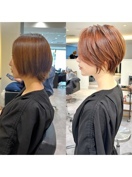 アンド ストーリーズ(&STORIES) 斜めバング/ニュアンスカラー/絶壁解消30代/40代【橋本】