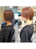 斜めバング/ニュアンスカラー/絶壁解消30代/40代【橋本】