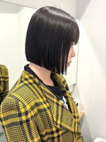 ラフ 新宿(Laff)&nbsp;新宿/切りっぱなしボブミニボブぱつっとボブ暗髪ボブ/前下がり