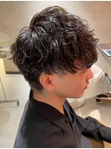 波巻きパーマ スパイラルパーマ 縦落ちパーマ メンズ men's