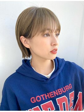 ガーデントウキョウ(GARDEN Tokyo) ミニボブ/ボブ/オリーブベージュ/似合わせカット/20代３０代
