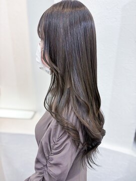 ミシェリー 新宿店(misherry) ナチュラルフェミニンロング髪質改善オリーブグレージュ新宿