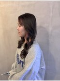 アッシュブラウン×ペールピンク