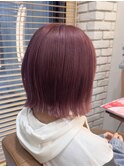 10代20代30代40代韓国ヘアブリーチ艶ピンクヘアカラー