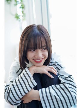 インク(ink”) 王道フルバング×シンプルボブ@20代30代40代