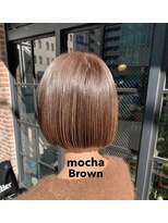 オーガニック アトリエ 大宮(organic+atelier)&nbsp;ブリーチなし大人可愛いマロンブラウン似合わせ耳かけボブ