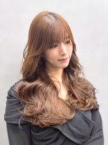 ジエクト カナウ(The Ect canow)&nbsp;【透明感カラー】姫カットレイヤー/韓国風巻き/くすみベージュ