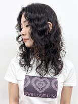 モリオフロムロンドン 松戸店(Morio from London)&nbsp;【モリオ松戸　石山】黒髪ハードパーマデジタルパーマ前髪無し