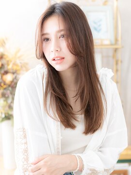 カバーヘア ブリス 志木南口駅前店(COVER HAIR bliss) センターパートかきあげ前髪ロングレイヤーh4志木20代30代40代!