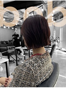 フランチェスカドットボブ(francesca.bob) ピンクブラウン×切りっぱなしボブ【田野剛大】梅田