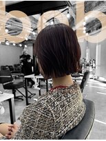 フランチェスカドットボブ(francesca.bob) ピンクブラウン×切りっぱなしボブ【田野剛大】梅田