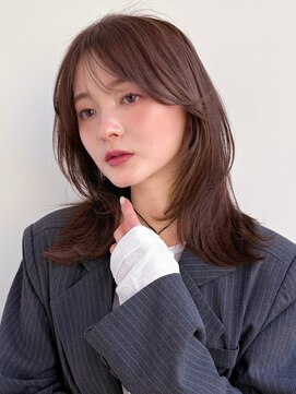 ラフ フロム ガーデン(Laf from GARDEN) ミディアム/レイヤーカット/顔周りカット/透明感カラー