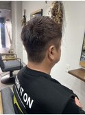 メンズブラウンショートヘア