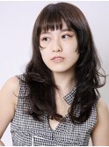 無造作ハイレイヤー×ショートバング
