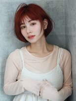 ルー(Luu)&nbsp;デザインカラー/ダブルカラー/ハイトーン/チェリーレッド/神戸