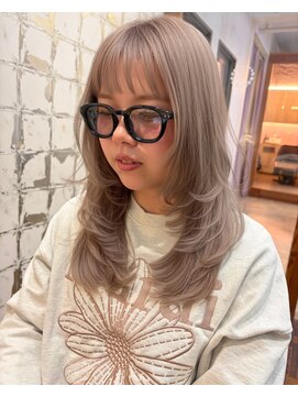 ジル フラン 吉田店(JILL franc) ブロンドベージュ3/5ハッシュカット