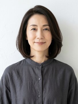 と和 巣鴨 50代大人女性。白髪も隠せるツヤとまとまりボブ
