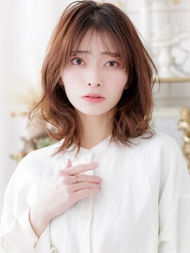 カバーヘアアンドスパ ブリス 浦和(COVER HAIR&SPA bliss) モカブラウンブリーチなしミディアムレイヤーa浦和20代30代40代