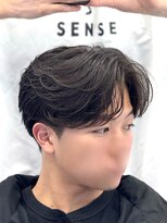 メンズヘアセンス 渋谷(MEN'S HAIR SENSE)&nbsp;ニュアンスパーマ/センターパート/メンズ/眉毛/フェザーパーマ