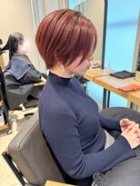 フェイバー 銀座 東銀座(FAVOR) アプリコットベージュ×ショートカット