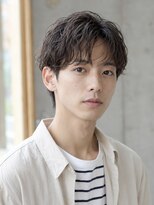 カラン エ ノエル(Calin et Noel)&nbsp;アップバングショート毛流れショート束感メンズパーマ