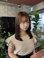 キャラハーフ 池袋東口店(KYARA HALF) レイヤーカット/ハイレイヤー/顔周りカット/ベージュ