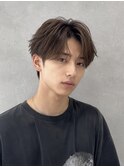 【工藤武士】メンズセンターパート×ブラウン韓国風ショートヘア