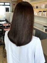 セプト 天神大名(SEPT.)&nbsp;ダークブラウン 髪質改善カラー セミロング ツヤ髪ストレート