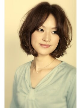 アジュ(aJyu) 華やかなでウェットなジューシーボブスタイル！！