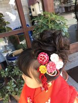 ヘアーサロン ライズネクステージ(hair salon RISE nextage) カールでアップ