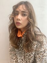 アルバム 銀座(ALBUM GINZA) シースルーオン眉無造作ロング_アッシュブラウン_6992