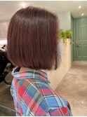 【Lond robin】村田直未 重ため内巻きボブ/メルティカラー