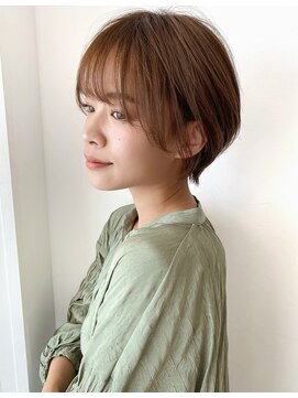 ノンダメージサロン ステラバイボヌール(Stella by Bonheur) stylist大山）モテショート◎くすみベージュ