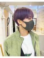 レンク(LENC)&nbsp;マッシュショート　ラベンダーグレージュ