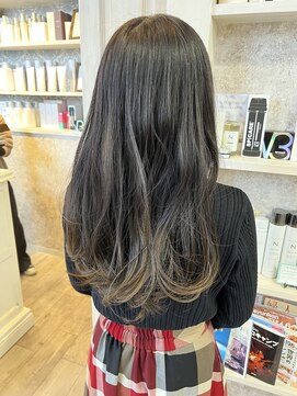 キャアリー(Caary) 福山市美容室Caary ダークグレージュ ゆる巻きロング