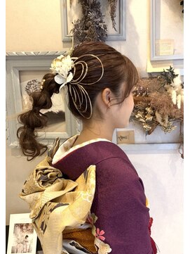 ミネヘアアンドメイク高知店 水引きたまねぎポニー