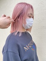 えぃじぇんぬヘア(Hair) コーラルピンクカラー