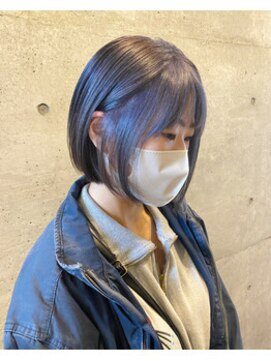 カプア 仙台駅前店(Kapua) ダブルカラー/ラベンダーグレージュ/ショートボブ/10代20代人気