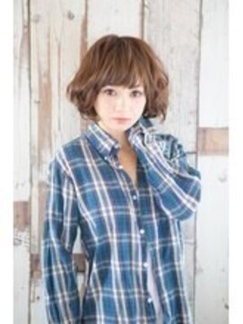 フェイス 赤羽店(face) 大人可愛いココアベージュグレージュカラーボブウルフ黒髪赤羽