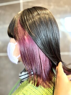 アヤナ バイ アヤラ(ayana by ayala) 退色後もかわいいラズベリーインナーカラー/片岡タイガー