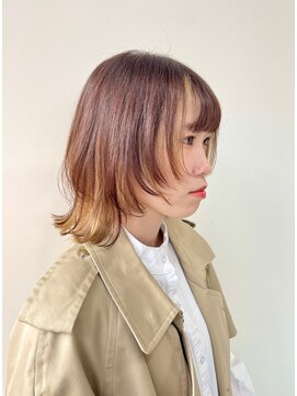 シスタ(SISTA) ボブウルフ×イメチェン×ハイトーン×インナーカラー