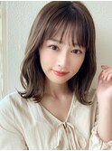 大人かわいい似合わせカット/こなれミディ/美髪/くびれヘア/新宿