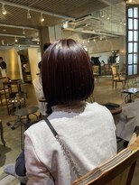 髪質改善と縮毛矯正の専門店 サンティエ(scintiller)&nbsp;ピンクブラウンボブ