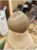 白髪ぼかし 髪質改善カラー
