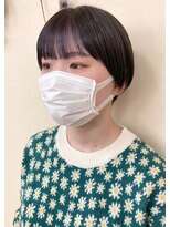 ソソ(soso)&nbsp;【soso 伊勢田】丸みショート×前髪インナー【横浜/ブリーチ】