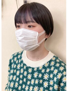 ソソ(soso) 【soso 伊勢田】丸みショート×前髪インナー【横浜/ブリーチ】