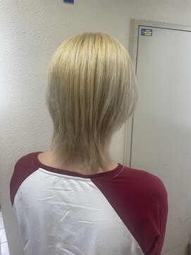 アジールヘア 所沢プロペ通り店(agir hair) エアリーウルフ美髪ケアブリーチブロンドカラー練馬所沢韓国