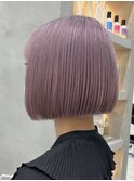 ペールピンク×ボブ【町田】